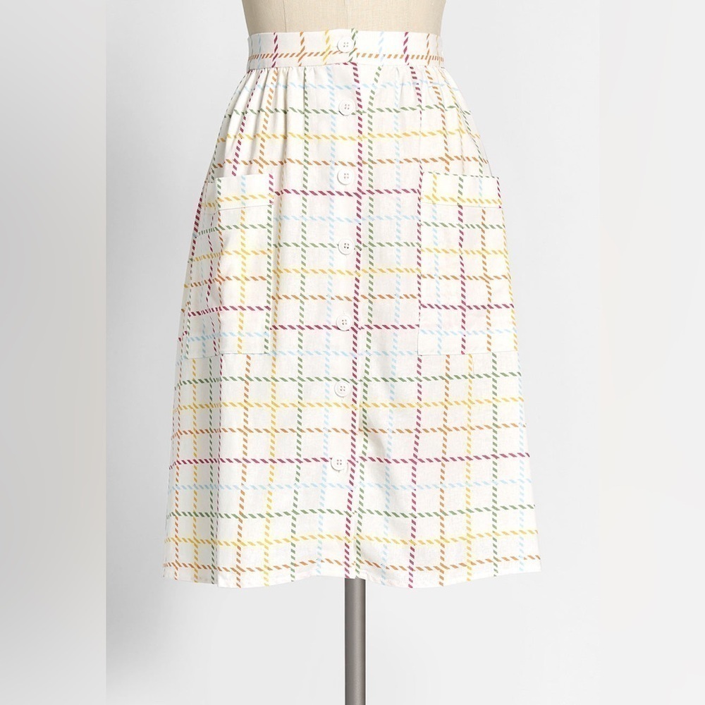 Modcloth | Women's Rainbow Artsy Creative Direction A-Line Skirt Size 22 NWT